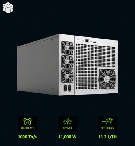PH 1000 Air-Cooled Miner 1 PHs 1000 Terahash 1 Petahash
