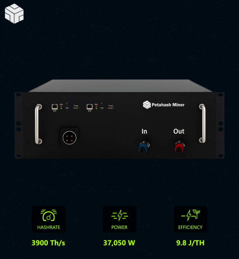 PH 3900 Hydro Miner | 3.9 PH/s | 9.8 J/TH | Petahash Miner