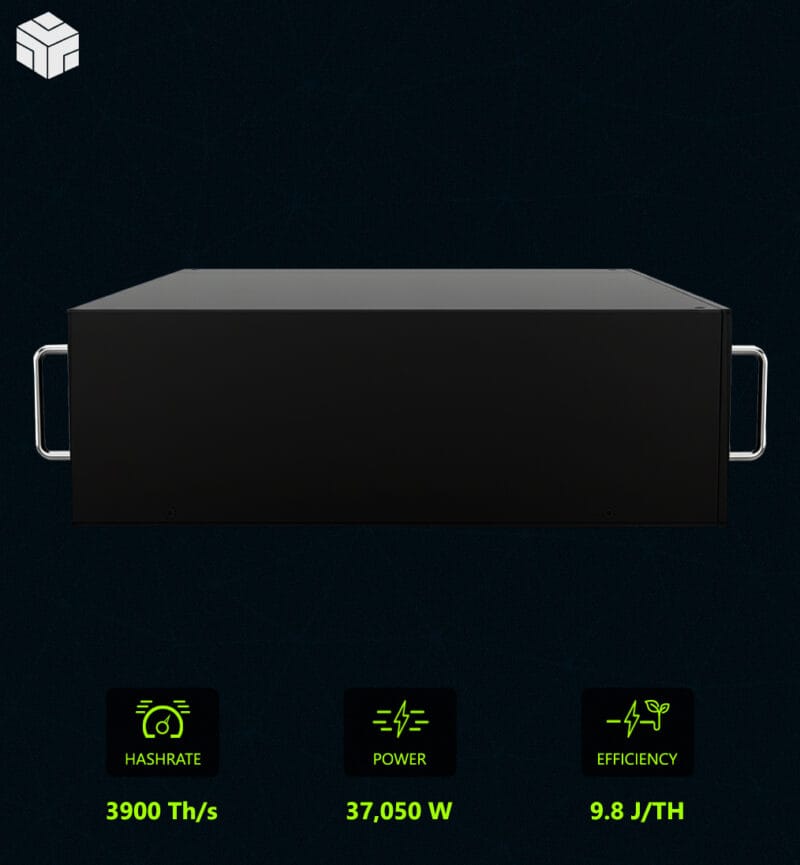 PH 3900 Hydro Miner | 3.9 PH/s | 9.8 J/TH | Petahash Miner